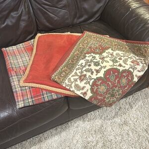 Pottery Barn Pillow Covers. 20x20. Selling all 3 together.